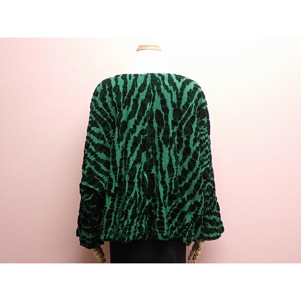 me ISSEY MIYAKE フロッキーデザインジャケット□イッセイミヤケ