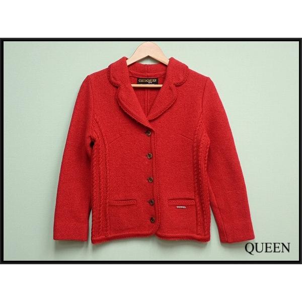 45R　チロリアンジャケット　日本製☆ニットジャケット 美品 短丈 麻 リネン 45R シェットランド ツイード ニット チロリアン