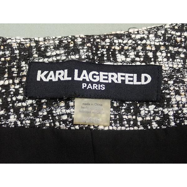 KARL LAGERFELD（カール・ラガーフェルド） ノーカラージャケット・L