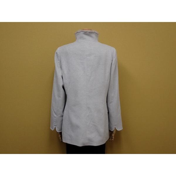 hb 銀座花菱 コート・9□アンゴラ混/ミンク使い/レディース/25霜4-27