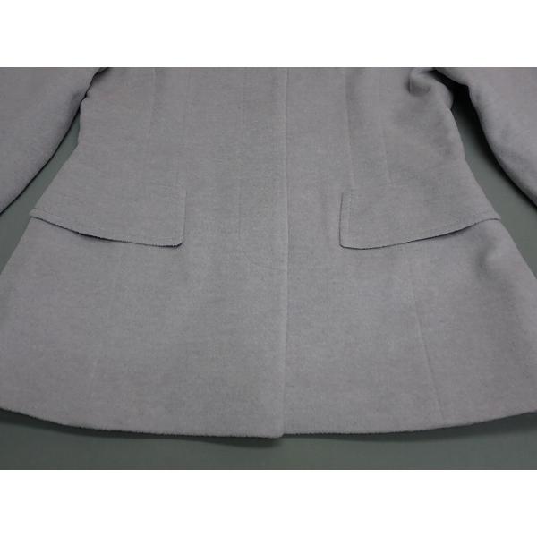 hb 銀座花菱 コート・9□アンゴラ混/ミンク使い/レディース/25霜4-27