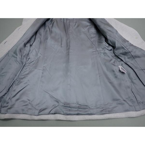 hb 銀座花菱 コート・9□アンゴラ混/ミンク使い/レディース/25霜4-27