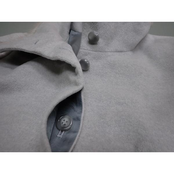 hb 銀座花菱 コート・9□アンゴラ混/ミンク使い/レディース/25霜4-27