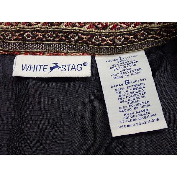 WHITE STAG ジャガード織りチャイナジャケット□ホワイトスタッグ/USA