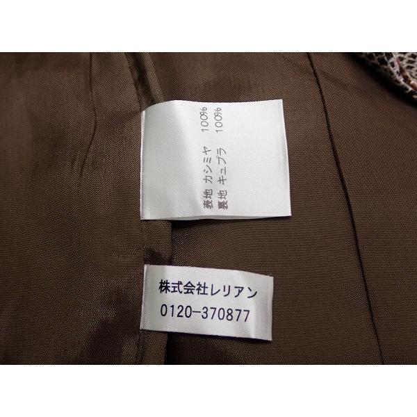 【美品】レリアン　ロロピアーナ　カシミヤ100% 大きいサイズ 13＋ ボルドー Leilian（レリアン） カシミヤジャケット・13+□レリアン/ロロピアーナ