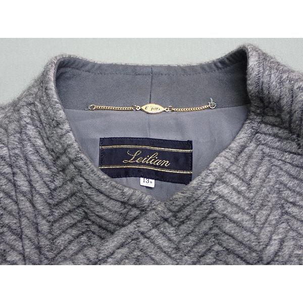 Leilian（レリアン） ラクーン混コート・13+□レリアン/大きいサイズ