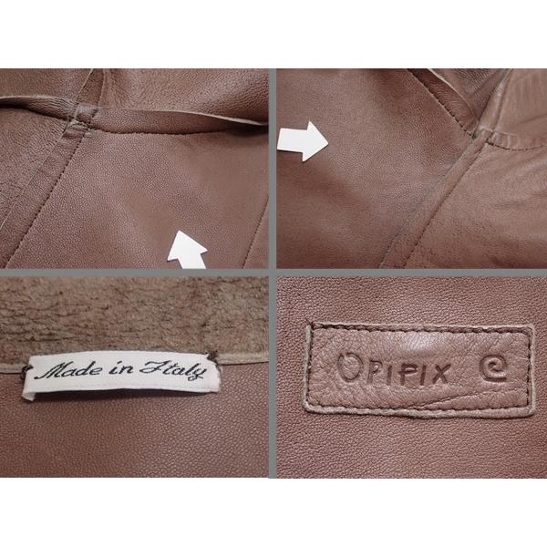 OPIPIX レザージャケット・40□オピフィックス/伊製/レディース/25*2*2 