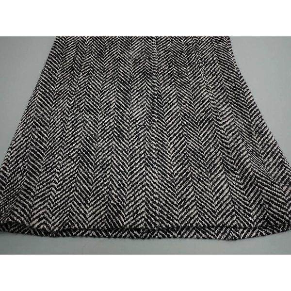 PINORE ロングコート・42□ピノーレ/ツイード/100サイズ/レディース