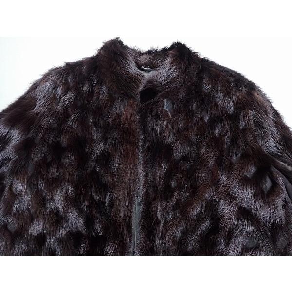 GIFU MOUHI ミンクコート・11□岐阜毛被KK/国産品/毛皮/黒 濃茶