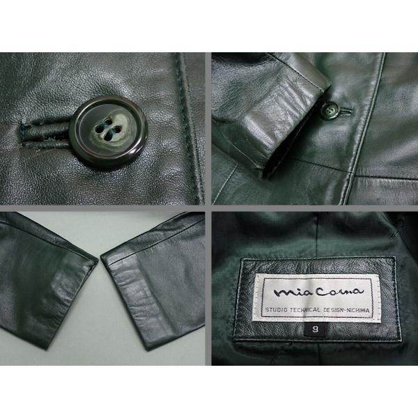 mia coma ラムレザーコート・9△ニチワ/羊革/レディース/26睦2-14