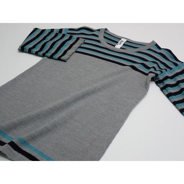 MHL. マーガレットハウエル ボーダーニット セーター IIサイズ ウール MHL. マーガレットハウエル ボーダーニット セーター IIサイズ