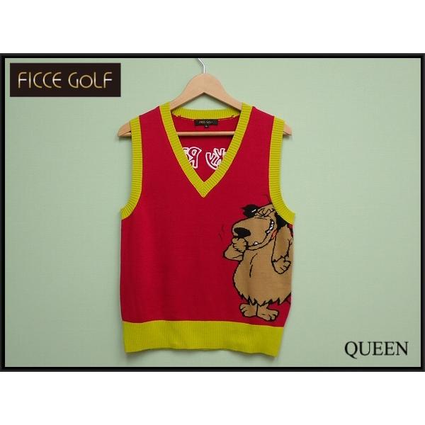 FICCE　ケンケンジャガードベスト　新品未使用 FICCE（フィッチェ） FICCE GOLF ケンケン ニットベスト・L