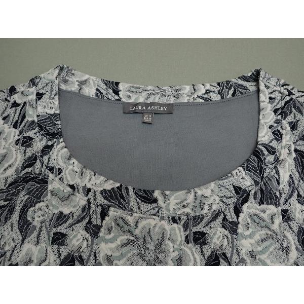 LAURA ASHLEY（ローラアシュレイ） 花柄ワンピース・UK12△ローラ