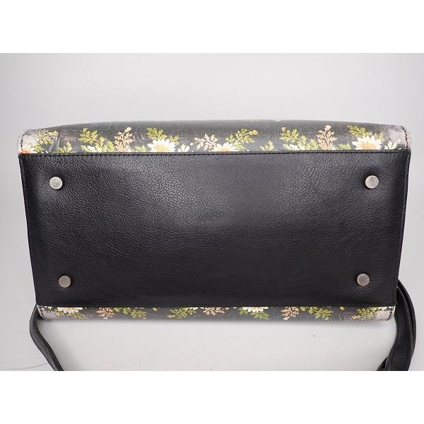 Lois CRAYON 花柄 レザーバッグ☆ロイスクレヨン/2WAY/手提げ  