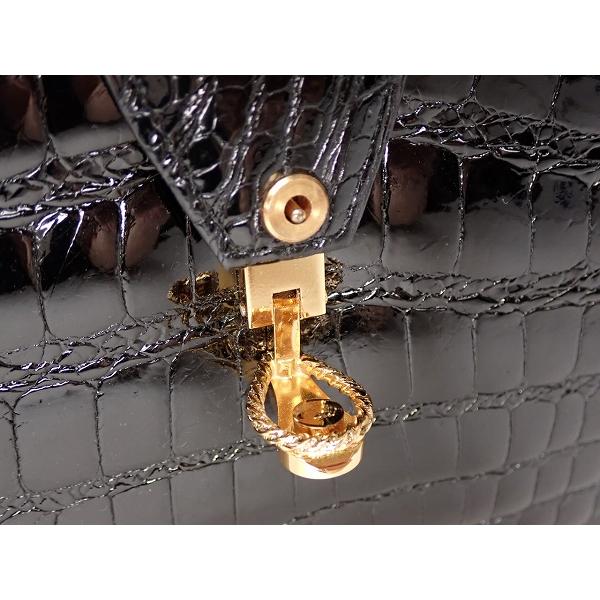 クロコダイルレザーハンドバッグ☆シャイニング/2WAY