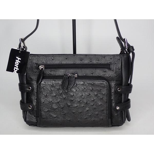 Herbette オーストリッチレザー ショルダーバッグ☆エルベート 