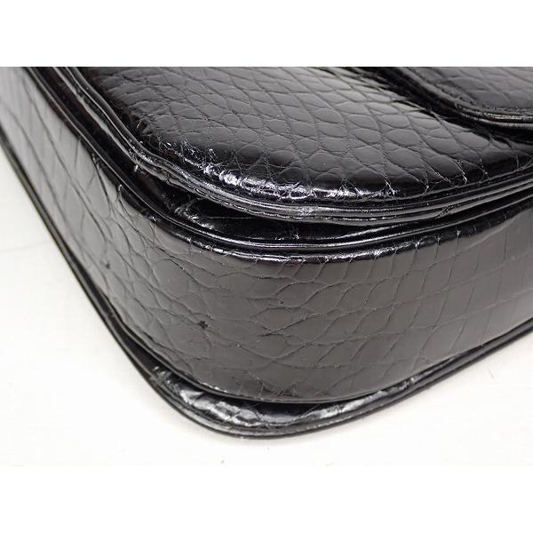 Michele France クロコダイルレザーバッグ☆ミッシェルフランス