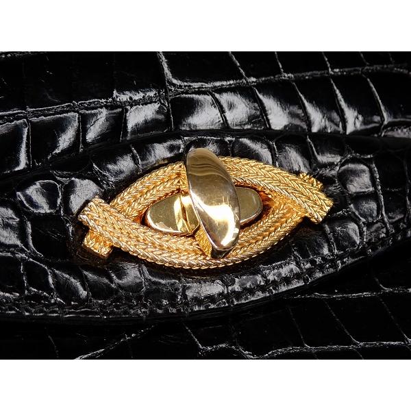 Michele France クロコダイルレザーバッグ☆ミッシェルフランス