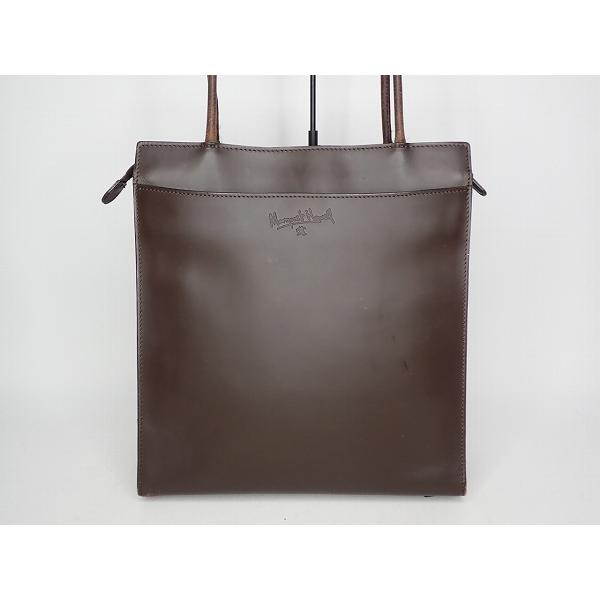 【美品】マーガレットハウエル　レザートートバッグ MARGARET HOWELL（マーガレットハウエル） レザートートバッグ