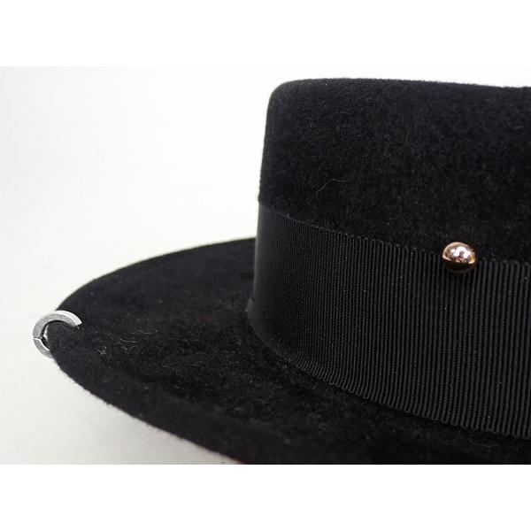【超美品】ラスランバジンスキー Gambler Hat ファーフェルト ハット RUSLAN BAGINSKIY 金チェーン フェルトハット・S☆ラスランバジン