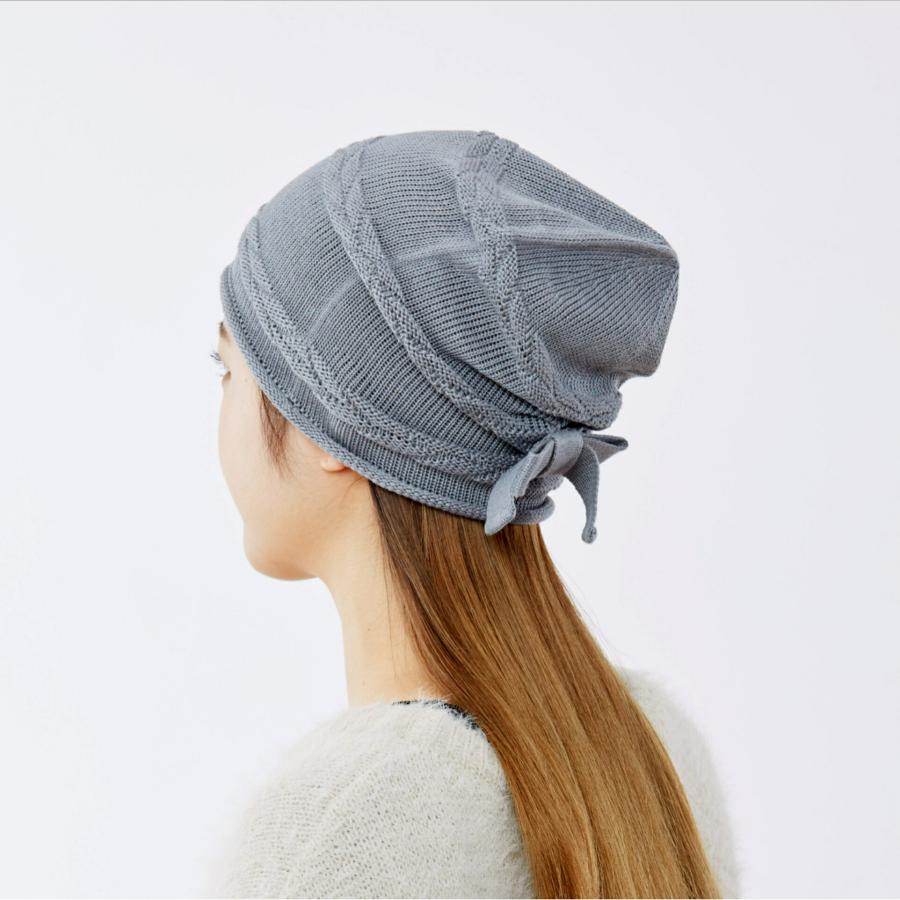 ノット(リボン付)＊ オーガニックコットン/綿100％/無縫製/ホール