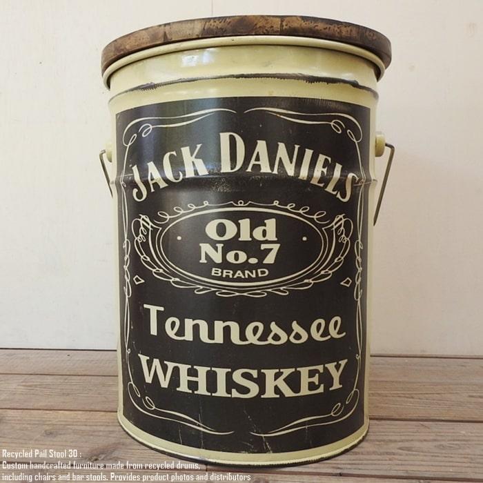 ペール缶 ヴィンテージ 風 チェア 椅子 収納 アンティーク ペール缶