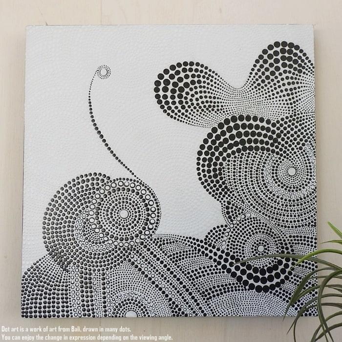 ドットアート 50cm × バティック モダンアート 手描き 絵画 アート