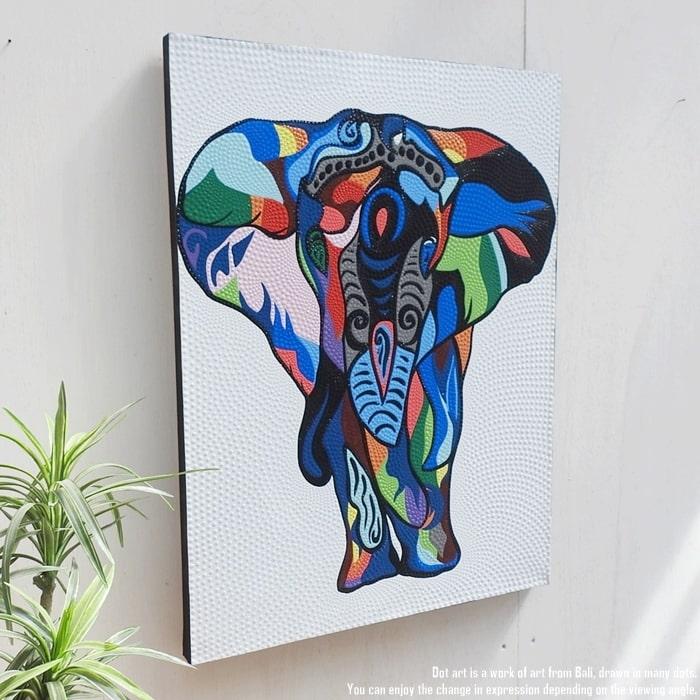 19 タイ現代アート ゾウとトゥクトゥク キャンバス・アクリル 20x30cm 19 タイ現代アート ゾウとトゥクトゥク キャンバス・アクリル 20x30cm