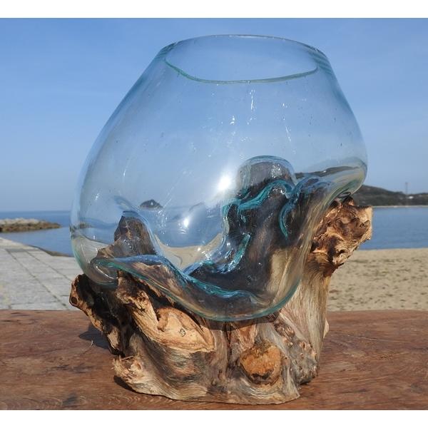 超超特大流木ガラスオブジェWB 花瓶 金魚鉢 水槽 苔リウム