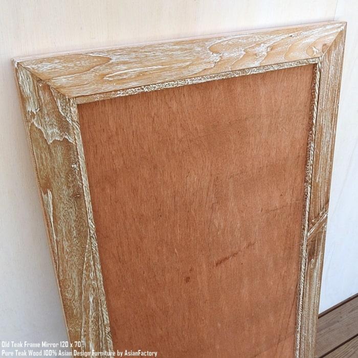 姿見鏡 120cm×70cm WW オールドチーク無垢材 全身ミラー 鏡 全身 姿見鏡 120cm×70cm WW オールドチーク無垢材 全身ミラー 鏡 全身