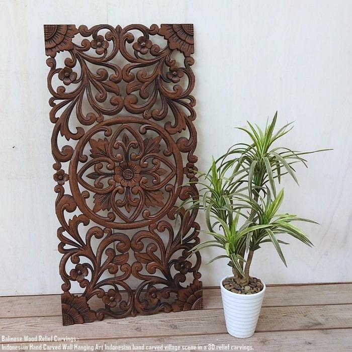 エジプト アートパネル レリーフ (レプリカ) レリーフ 40cm×80cm C 長方形 B ブラウン アートパネル ウッドレリーフ