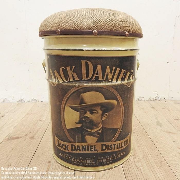 ペール缶 クッションスツール JackDaniel's [ジャックダニエル ペール缶 クッションスツール JackDaniel's [ジャックダニエル