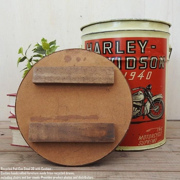 ペール缶 クッションスツール Harley Davidson [ハーレーダビッドソン