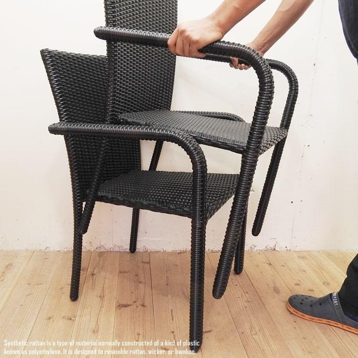 シンセティックラタンチェア panama 防水 スタッキングチェア 人工
