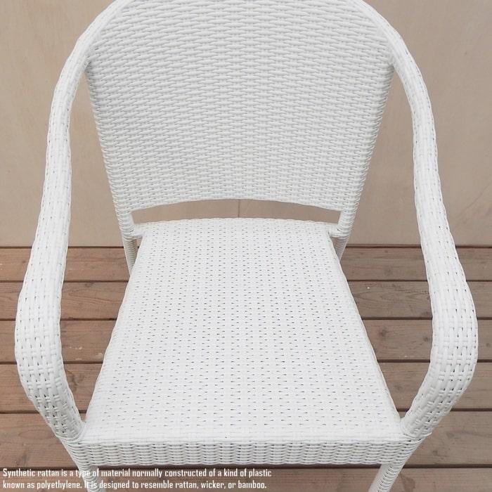 シンセティックラタンチェア Tanggo ホワイト 白 防水