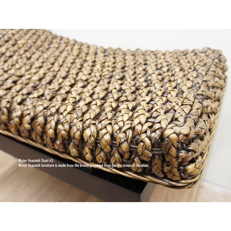 ウォーターヒヤシンス スツール01DB アジアン家具 アジアンリゾート
