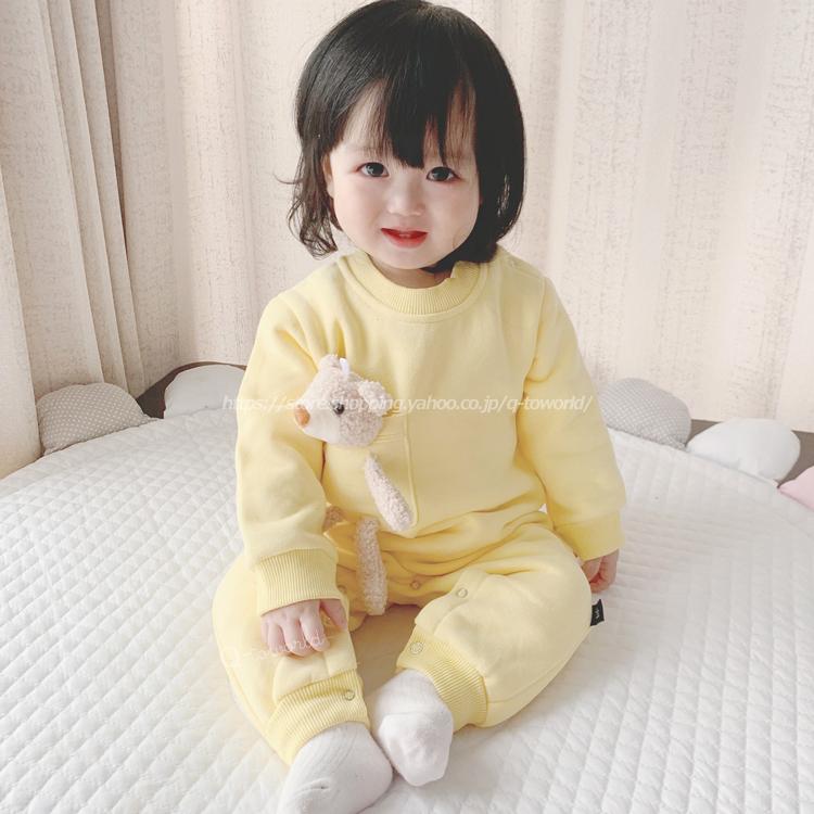60cm 90cm カバーオール 長袖 クマ 厚手 ベビー服 韓国風 可愛い 女の子 男の子 キッズ ベビー 子供服 Bh333q To Bh333q To Q Toworld 通販 Yahoo ショッピング