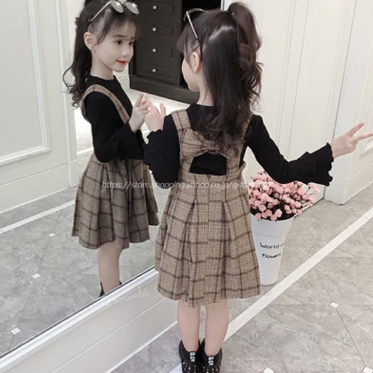 110cm 160cm 女の子 ワンピース ジュニア 2点セット サロペット ジャンパースカート 子供服 キッズ ジュニア 韓国子供服 女の子 Khj171 Q To Khj171 Q To Q Toworld 通販 Yahoo ショッピング