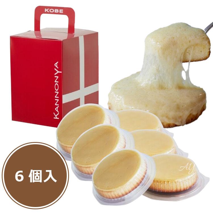 観音屋 6個セット デンマークチーズケーキ（70g×6）冷蔵 神戸 生
