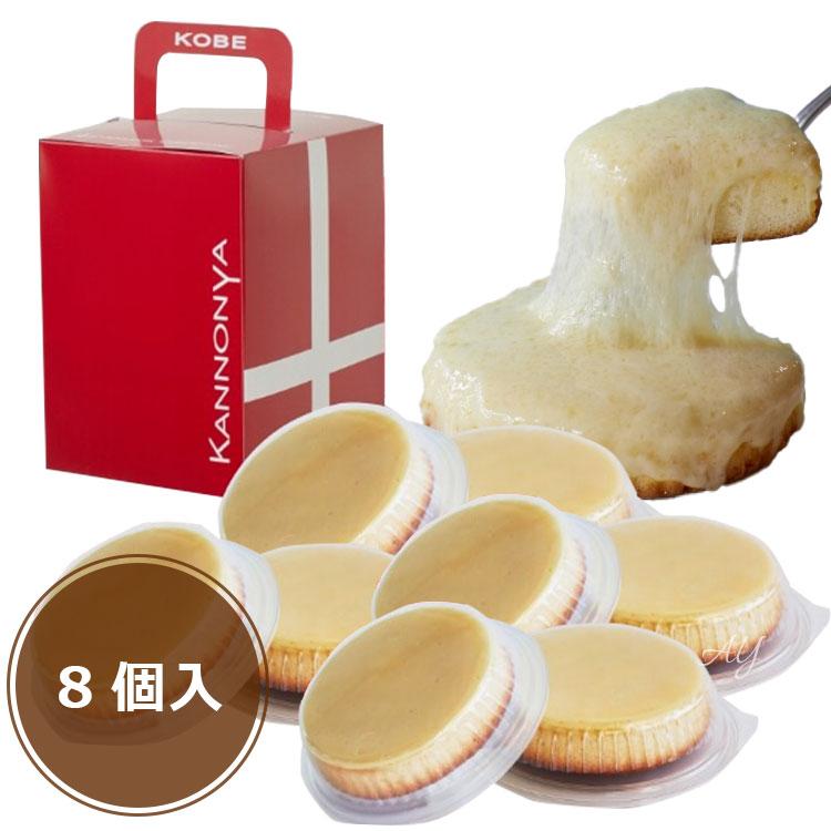 観音屋 8個セット デンマークチーズケーキ（70g×8）冷蔵 神戸 生