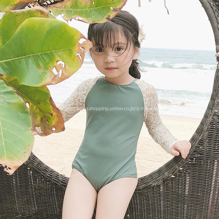 100cm 140cm 夏にぴったり 水着 キッズ レース 長袖 子供服 女の子 キッズ 子供水着 ブルー グリーン Mg03 Q To Mg03 Q To Q Toworld 通販 Yahoo ショッピング