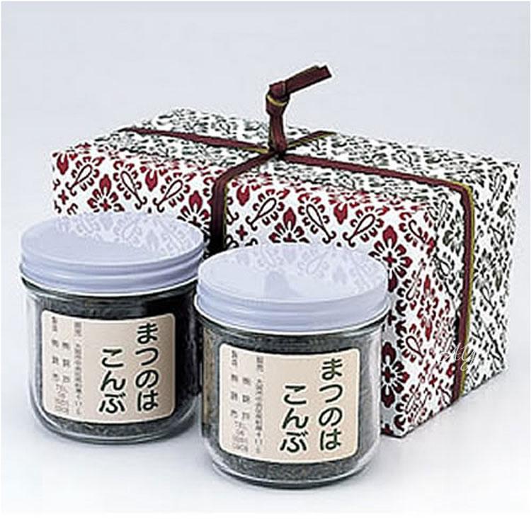 送料無料】花錦戸 まつのはこんぶ 瓶入り 145g×2 すっぽん出汁 ギフト