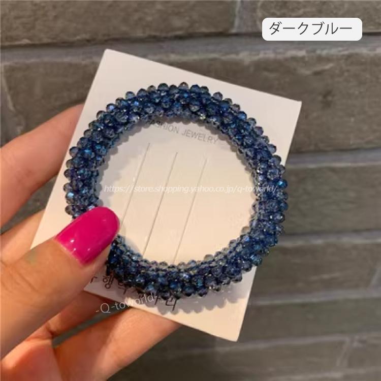 髪ゴムヘアゴム ブレスレット ビーズ クリスタル ヘアポニー 髪ゴムヘアゴム ブレスレット ビーズ クリスタル ヘアポニー