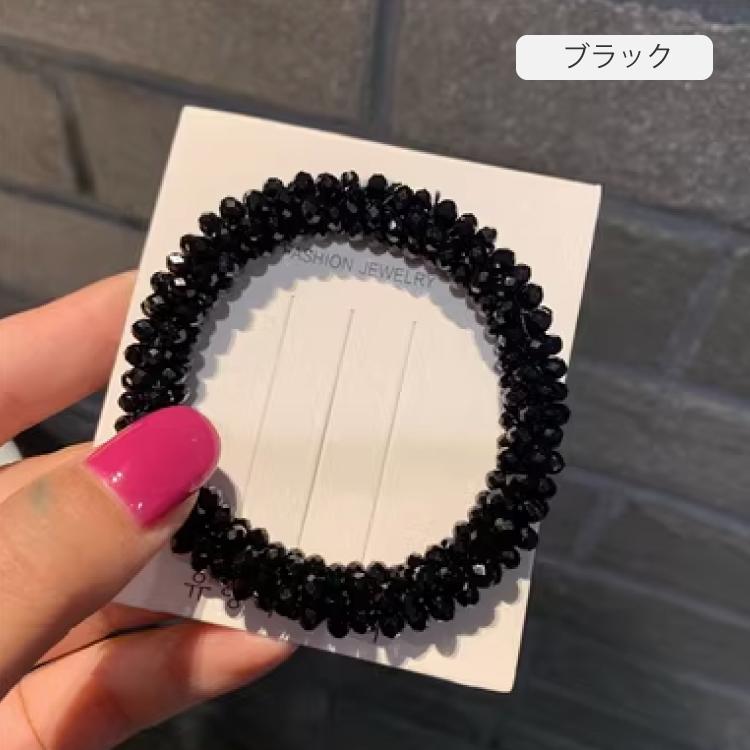 CHANEL シャネル ヘアゴム シュシュ ココマーク アクセサリー 黒