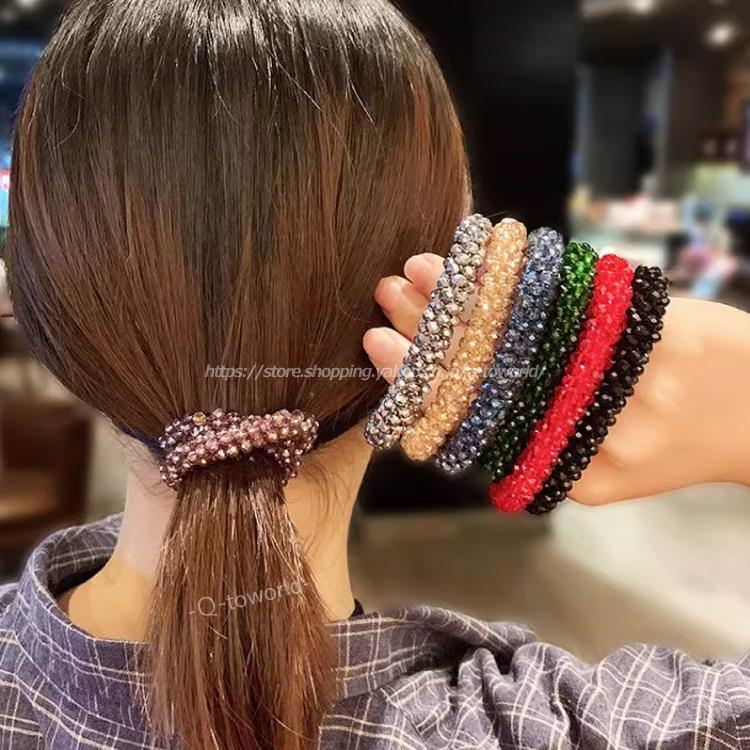 髪ゴムヘアゴム ブレスレット ビーズ クリスタル ヘアポニー 髪ゴムヘアゴム ブレスレット ビーズ クリスタル ヘアポニー