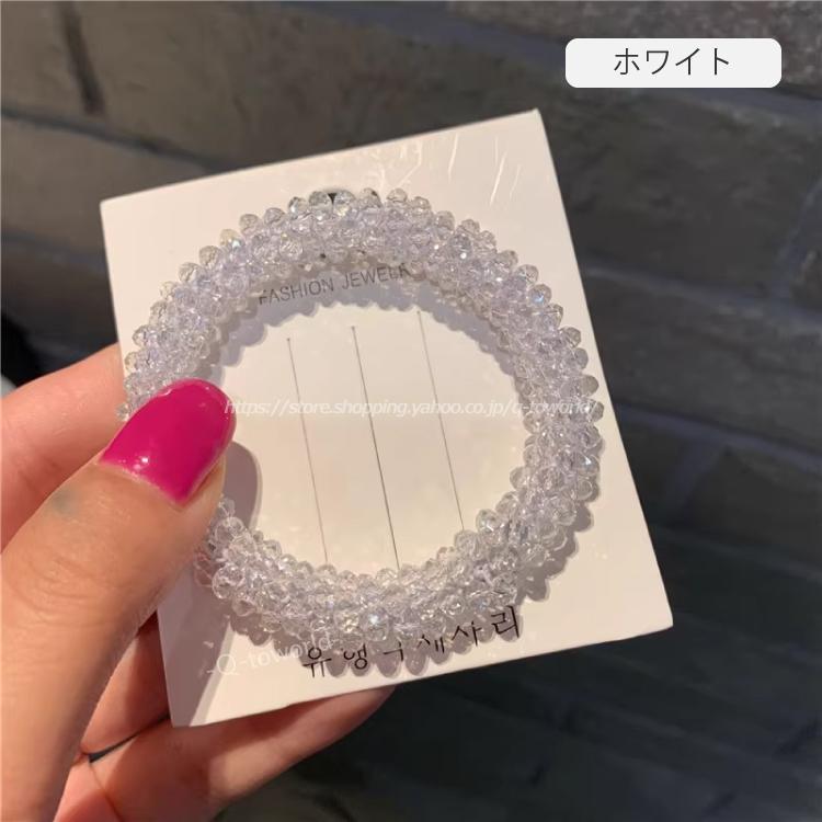 髪ゴムヘアゴム ブレスレット ビーズ クリスタル ヘアポニー 髪ゴムヘアゴム ブレスレット ビーズ クリスタル ヘアポニー