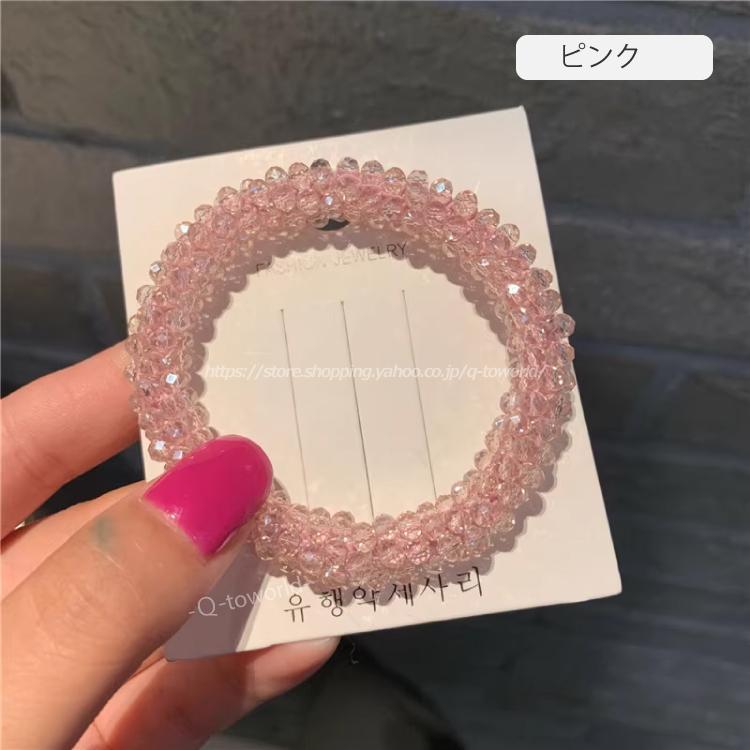 髪ゴムヘアゴム ブレスレット ビーズ クリスタル ヘアポニー 髪ゴムヘアゴム ブレスレット ビーズ クリスタル ヘアポニー