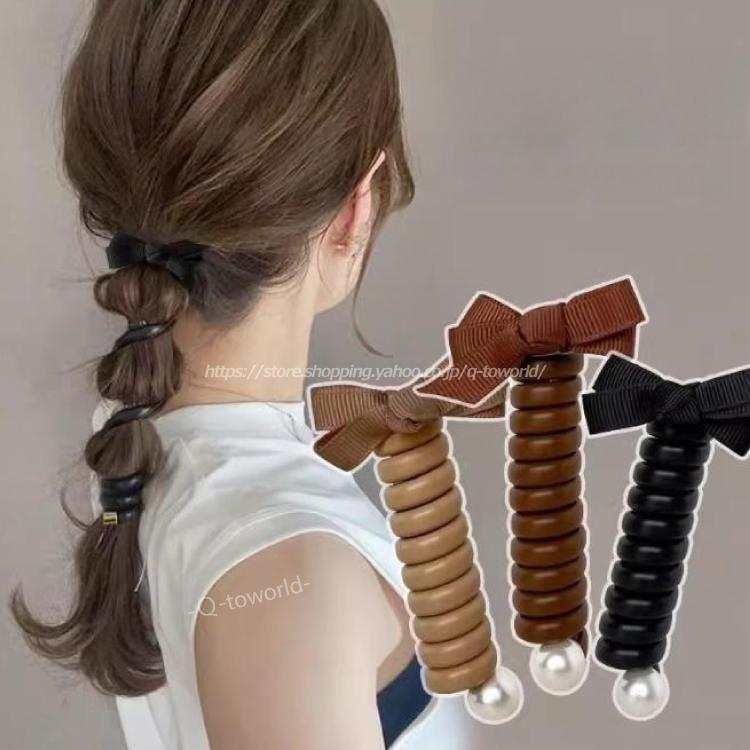 ヘアポニー タイトポニー くるくる巻きつけるだけ ヘアゴム ヘアポニー