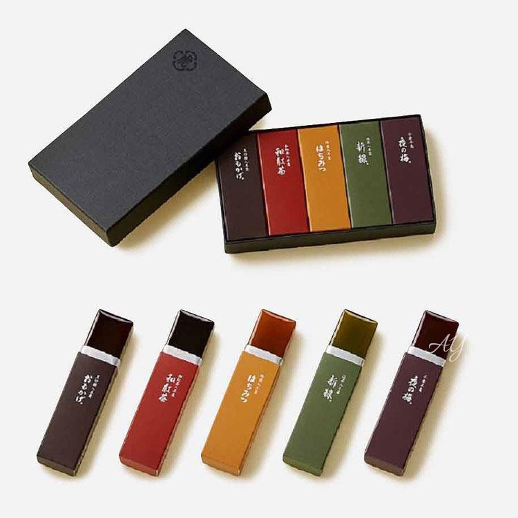 とらや 【送料無料】メール便 お菓子 ギフトとらや 虎屋 小形羊羹 5本