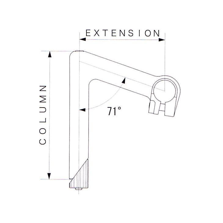 NITTO ニットー NPステム クランプ径（ハンドル26.0 コラム22.2